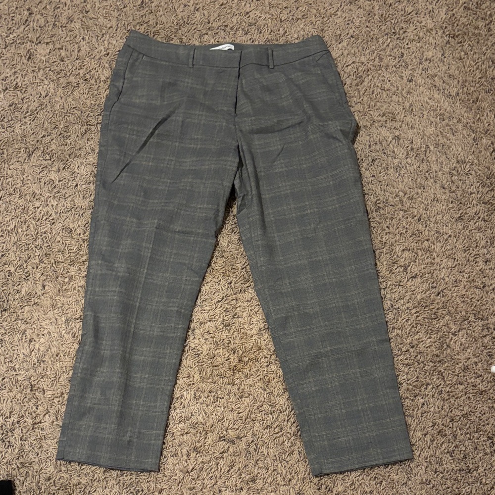 Liz Claiborne Women's Gray Checkered Pants